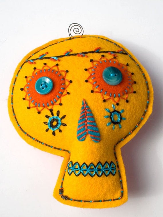 sugar skull plush