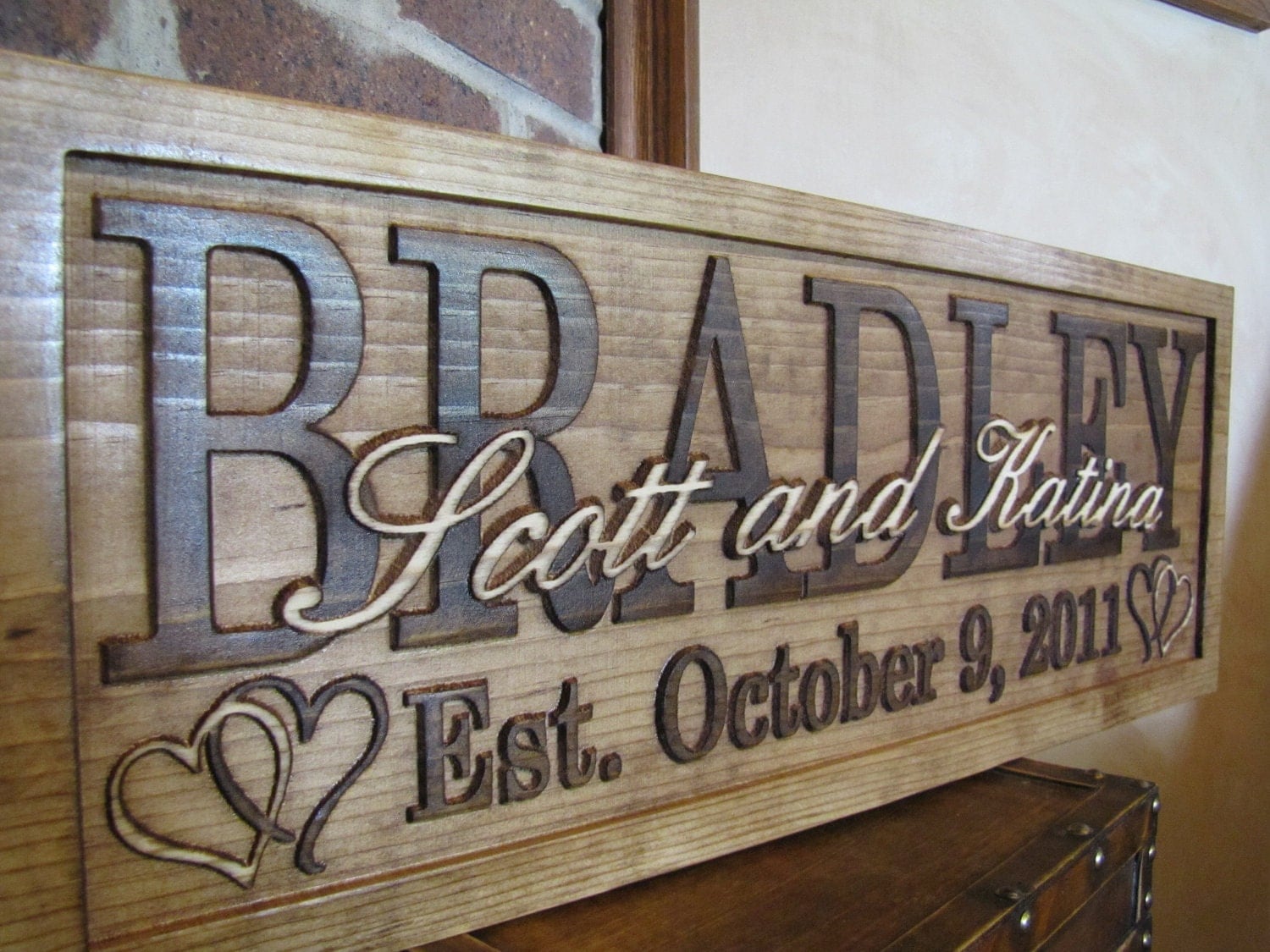 personalized wood sign