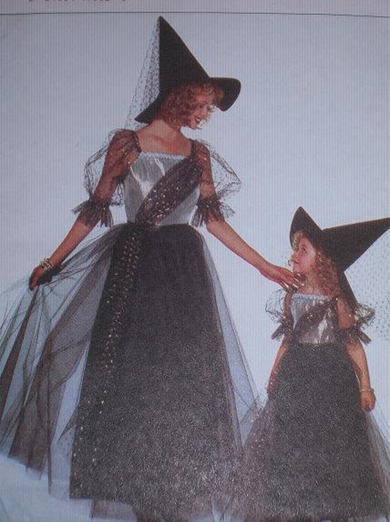 UNCUT Sewing Pattern for Childs Witch Costume by PaulasSewNice