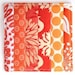 Coasters Quilted Made with Warm and Beautiful Oranges and Tangerine