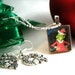 Christmas Grinch Scrabble Tile Necklace and Earrings Set