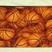 Basketballs sport pencil zipper bag, gym bag accessory