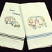 Happy camping 2 kitchen towels embroidery