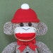 Classic Red Heel Sock Monkey