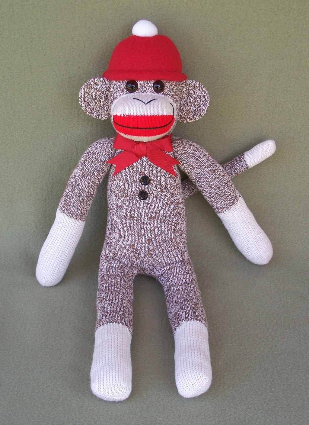 Classic Red Heel Sock Monkey