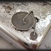 JOURNEY, vintage style bicycle business card case in silver (last one in stock)