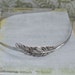 Free as a Bird. antiqued silver metal headband with feather