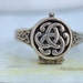 VINTAGE FIND, sterling silver Celtic knot poison ring size 7.5