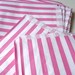 50 pink and white candy striped paper bags - vintage style - nostalgic packaging