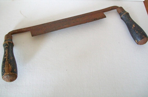  Two-Handed Planer Scraper - Iron Drawing Knife With Wood Handles