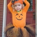 Custom Listing....Pumpkin and Ghost Tutu Costume...with Shirts, Tutu, Legwarmers & Clips