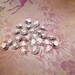 25 Octagon Shaped Glass Prisms Two Hole 13mm