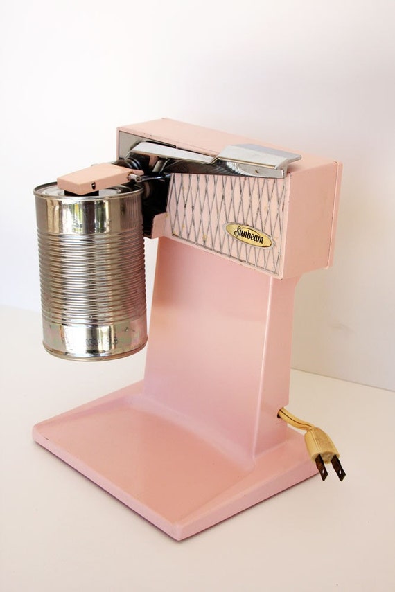 Retro Vintage Pink Sunbeam Electric Can Opener