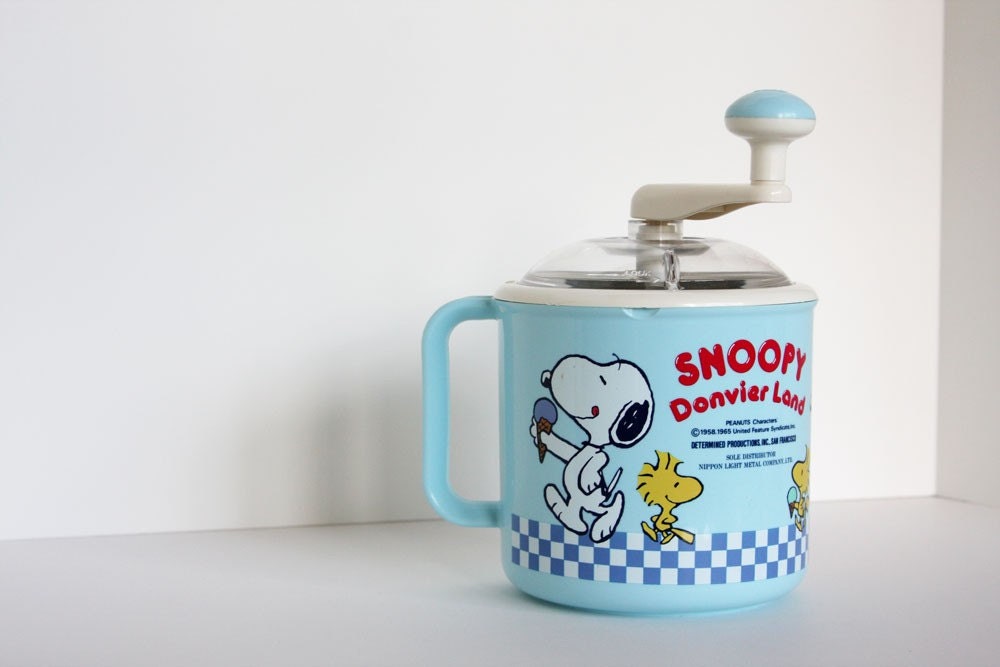 yogurt maker vintage by Vintage Land Ice Snoopy Cream Donvier Maker vintageavacado