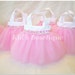 Set of 15 Sweet Baby Pink Sequins Party Favor Tutu Bags