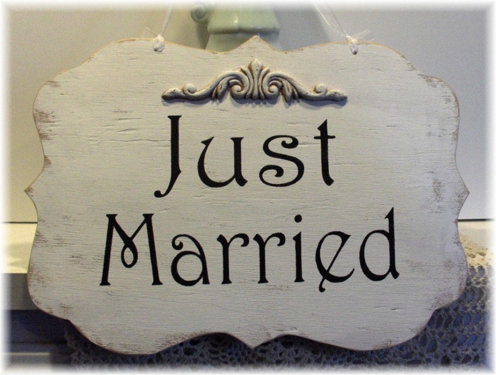 Just Married Vintage Sign 9