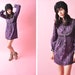 Vintage Purple One of a Kind Dress 1960s