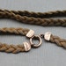Stunning Victorian Braided Mesh Lavalier Collar Locket Necklace