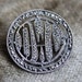 D W L - Victorian Silver and Genuine Marcasite Initial Brooch