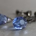 Edwardian Cerulean Briolette Drop Earrings