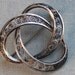 Antique Norwegian Jorgensen Sterling Filigree Eternity Brooch / N.A. Jorgensen