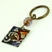 Altered Metal Paisley Hearts Keyring