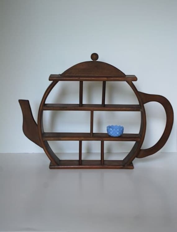 Vintage Teapot Shelf