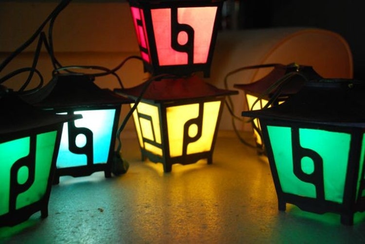 Vintage Patio Lights by TheRelicTrail on Etsy