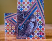 Laserkitty - handmade vinyl mini wallet