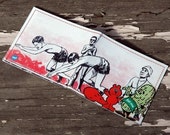 A squirrel, a guy and a pickle wallet