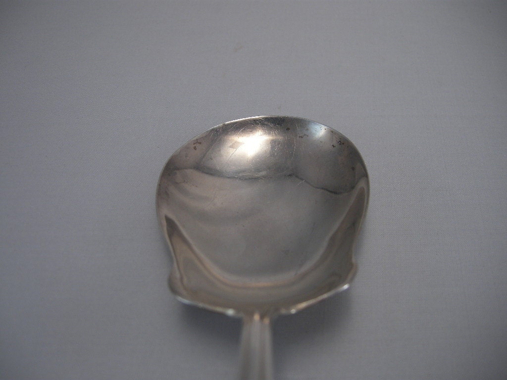 Vintage CROWN SILVER Co Large Casserole Serving Spoon