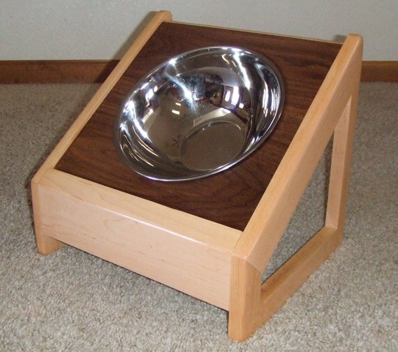 Items similar to Angled Dog Bowl, The Food Station for Shortnosed Dogs
