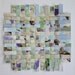 Purple Blue Paper Weaving Original Abstract Music 9x9
