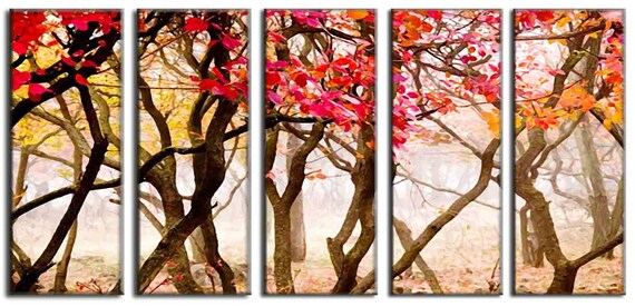 Forest Tree Nature Photo Painting HUGE Canvas by NatureOnCanvas