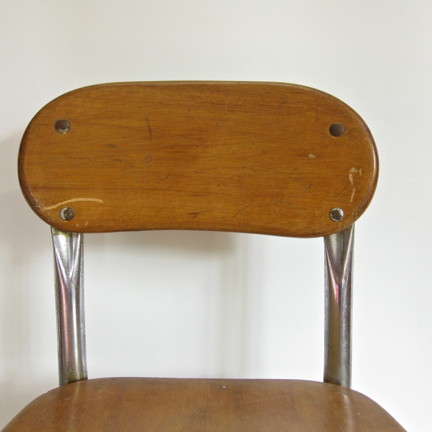 vintage wooden child's school chair by CometWreckage on Etsy