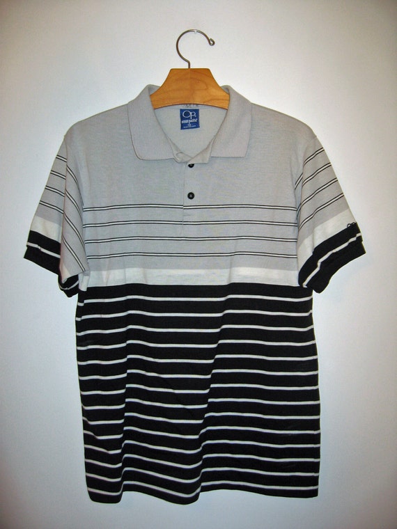 1980s gray OP polo shirt XL vintage Ocean Pacific
