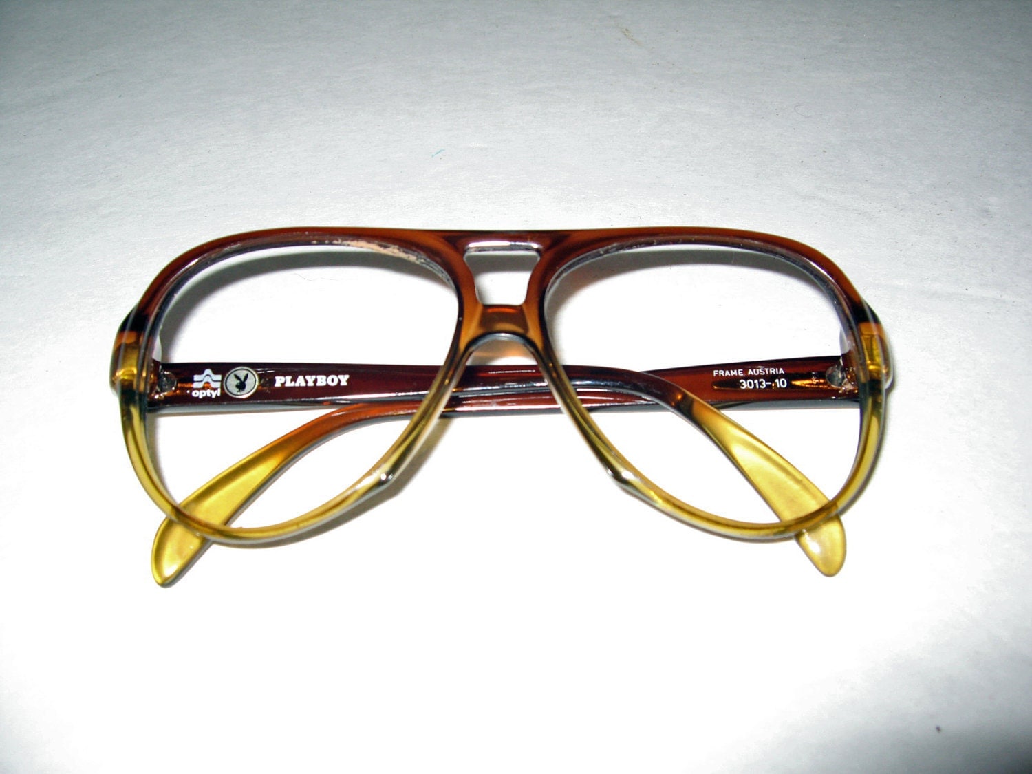 vintage plastic Aviator glasses frames OPTYL Playboy 1970s