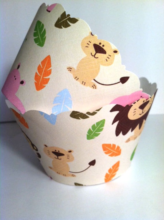 Safari Cupcake Wrappers Jungle Theme