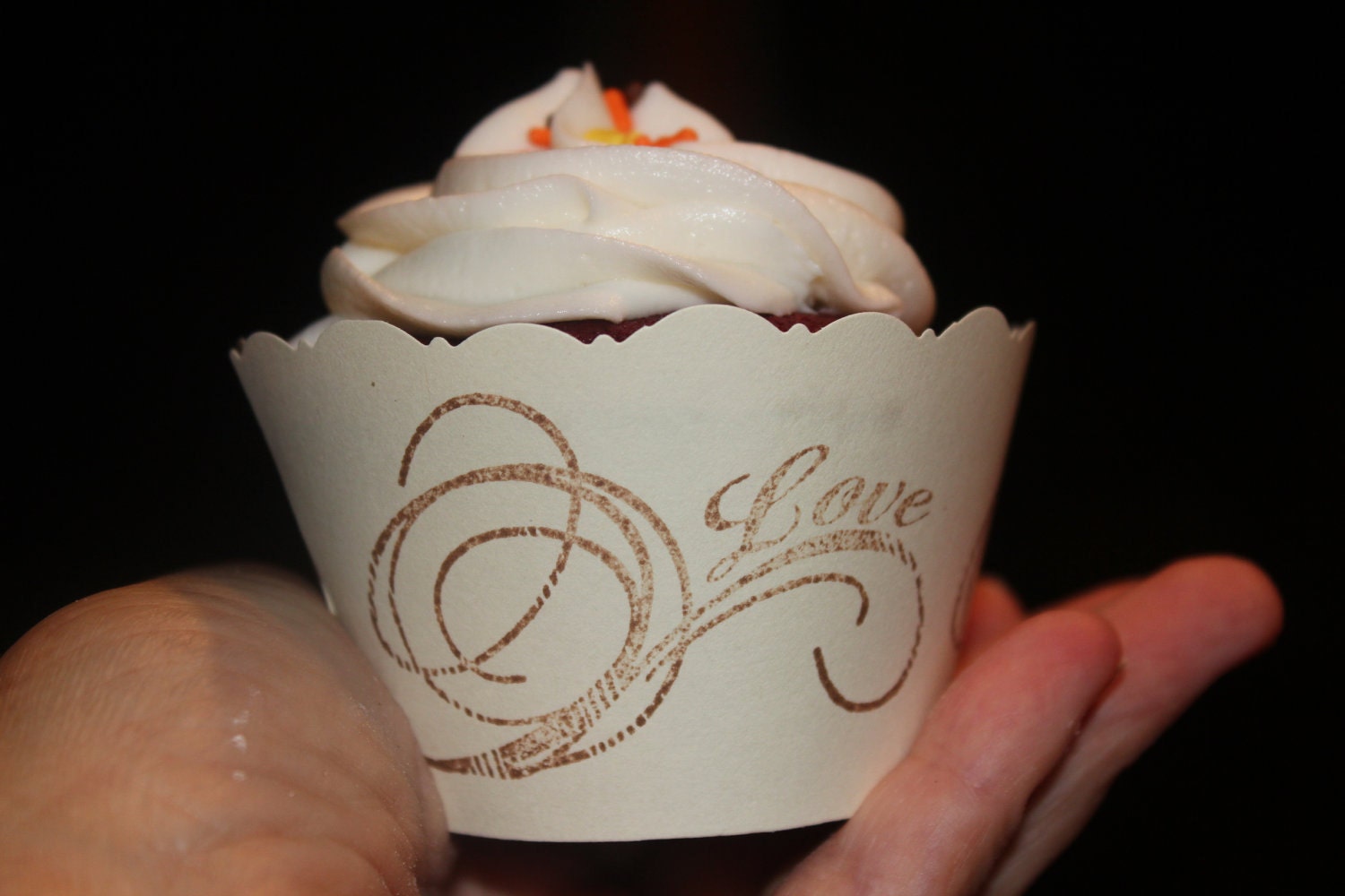 Wedding Cupcake Wrappers Love Custom Colors