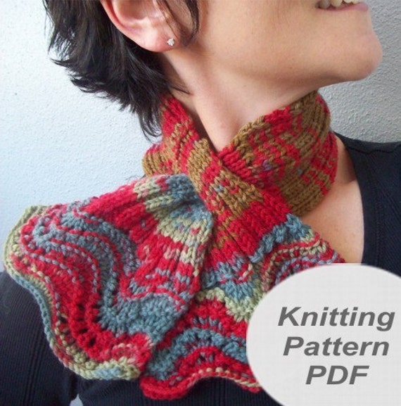 Sassy Scarflette knitting pattern pdf made with one by igottknits