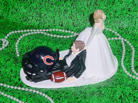 Chicago Bears Football NFL Fan Groom Wedding Cake Topper