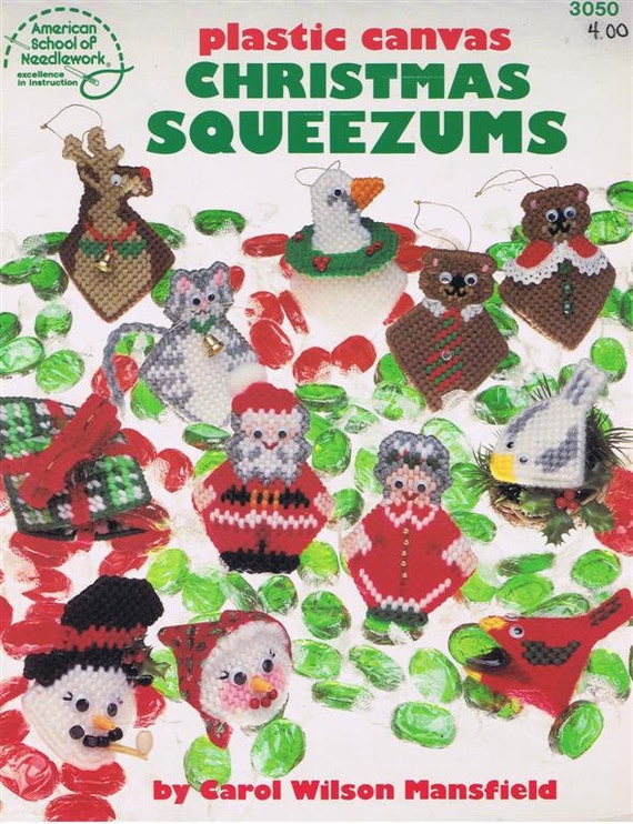 Christmas Squeezums Plastic Canvas Coin Purse Patterns Craft