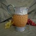 Ceramic Pitcher in Dusk Purple and Speckled Brown