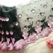 Black lace embroidered floral tutu trim 2 1/4 yards BK006
