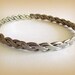 Vintage Mexican Sterling Silver Braided Bangle