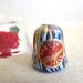 Vintage Murano Millefiori Art Glass Thimble With Original Label