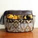 Save 10% off w/ Coupon Code--DSLR Camera bag/ Tote in Repurposed Pendleton Wool, Navajo Style, trimmed in Leather-- Ready to ship--
