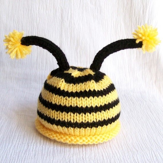 Bumble Bee Baby Hat