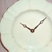 Wall Clock - Pale Seafoam Ceramic Plate Wall Clock No. 832 (9 inches)