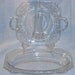 Fostoria Glass Manor Etch Lemon Plate Dish and Oval Bowl